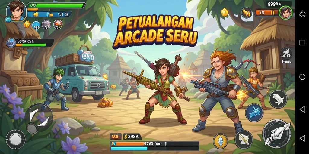 Tampilan gameplay seru dari 898A yang penuh tantangan dan keseruan.