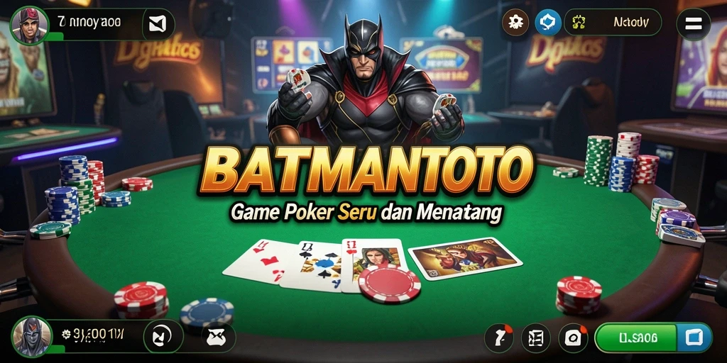 Tampilan gameplay seru dari BATMANTOTO yang penuh aksi poker.