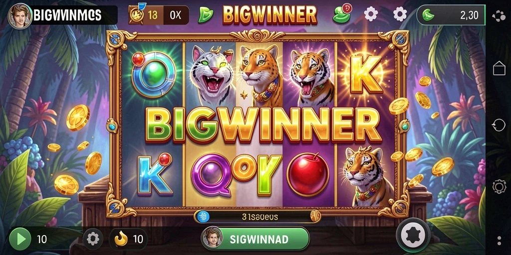 Tampilan gameplay slot yang seru dan mengasyikkan di BIGWINNER.