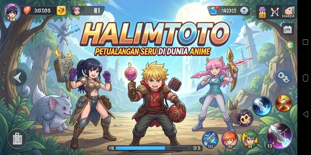 Tangkapan layar gameplay HALIMTOTO yang menampilkan aksi seru.
