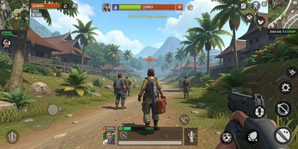Gameplay Open World IDR89 dengan pemandangan yang menakjubkan.