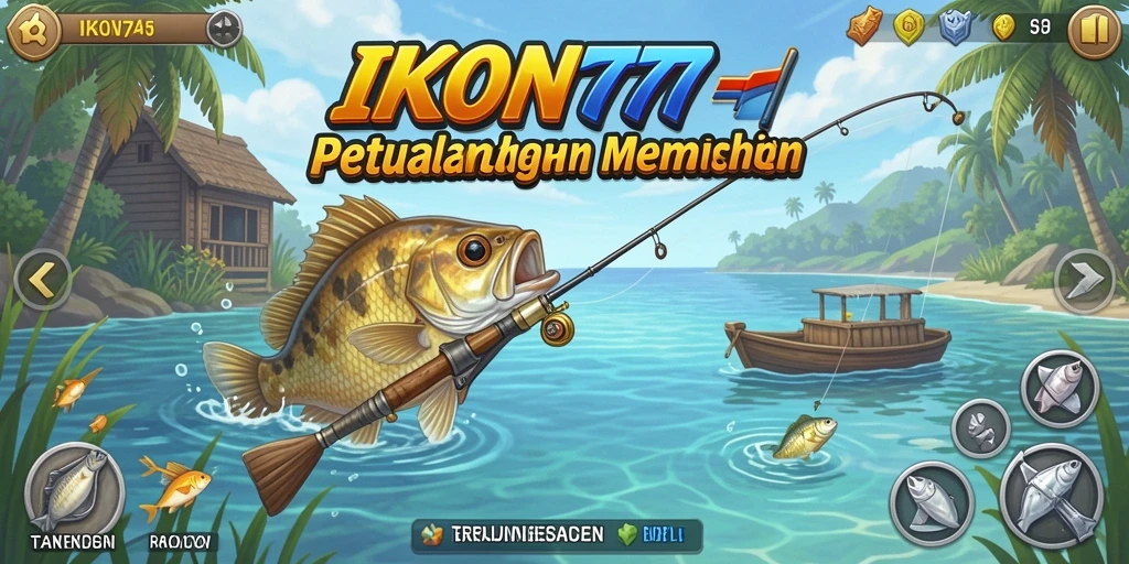 Tampilan gameplay <strong>IKON777</strong> dengan pemandangan laut yang indah dan ikan beraneka warna.