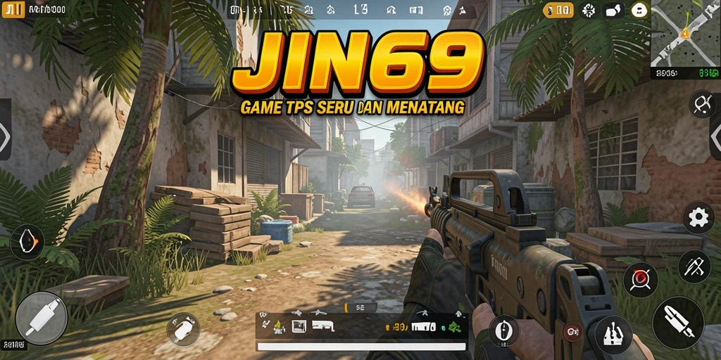 Screenshot utama <strong>JIN69</strong> memperlihatkan aksi tembak-menembak yang mendebarkan.