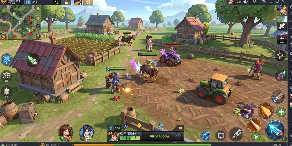 Tampilan gameplay menarik dari MLBB8 saat bertani.