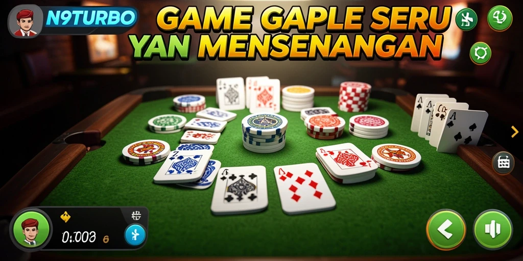 Tampilan gameplay N9TURBO yang seru dan menantang.