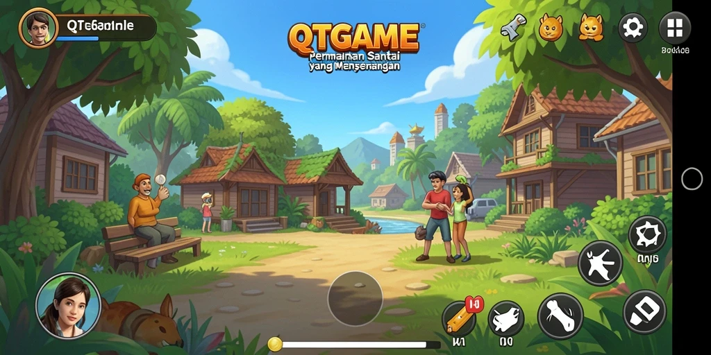 Tampilan gameplay yang seru dan mengasyikkan dari QTGAME.