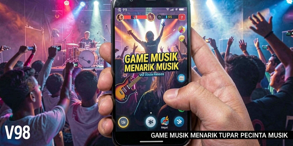 Screenshot V98 menampilkan gameplay interaktif yang seru.