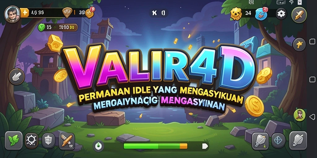 Tangkapan layar VALIR4D menampilkan gameplay Idle yang menarik dan penuh warna.